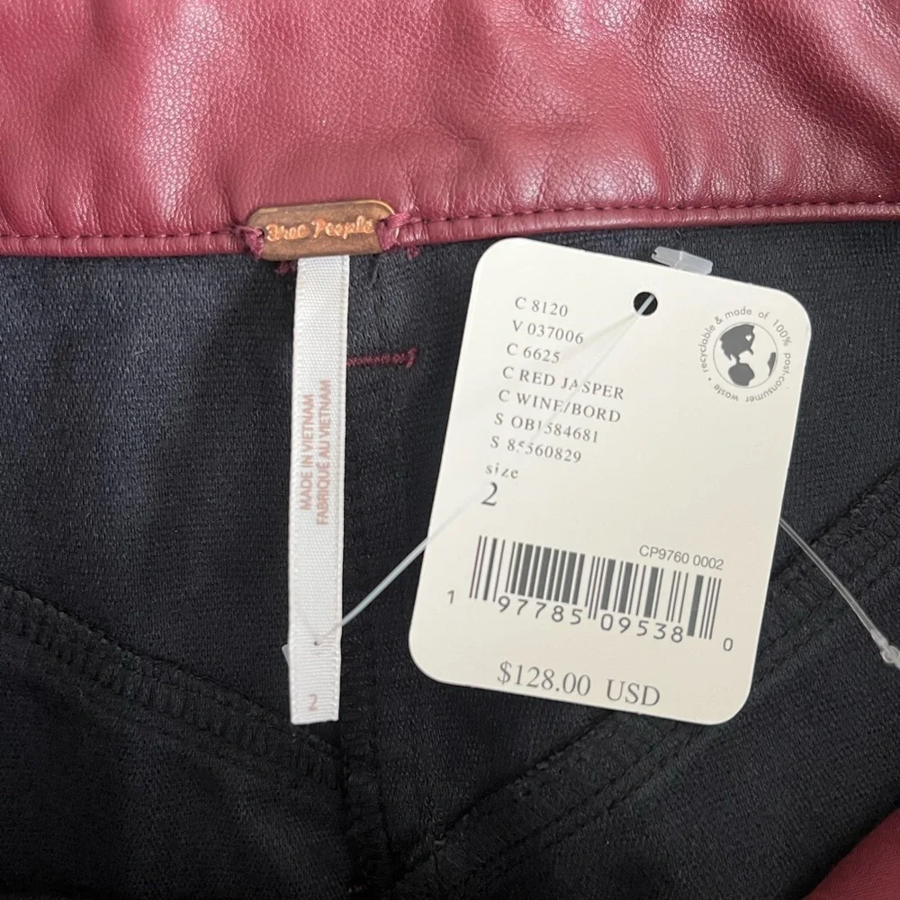 Free People Red Jasper Vegan Maxi Skirt Size 2